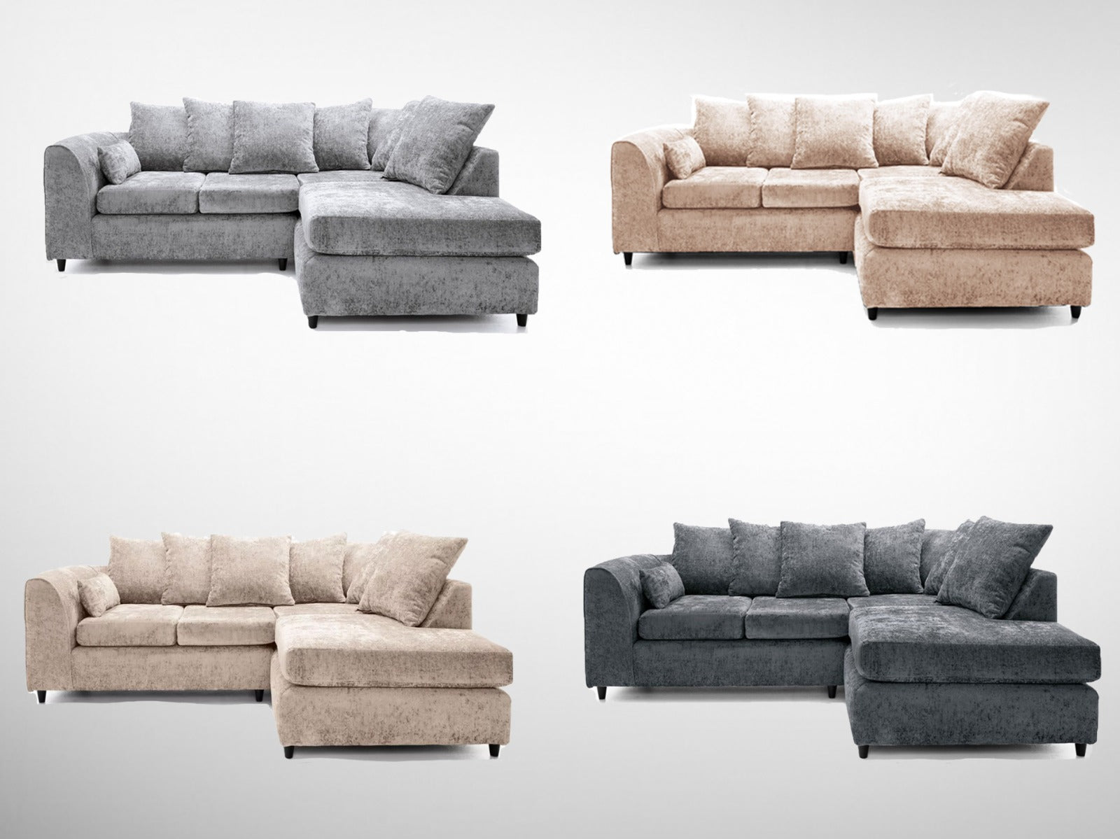 Crushed Velvet Sofa